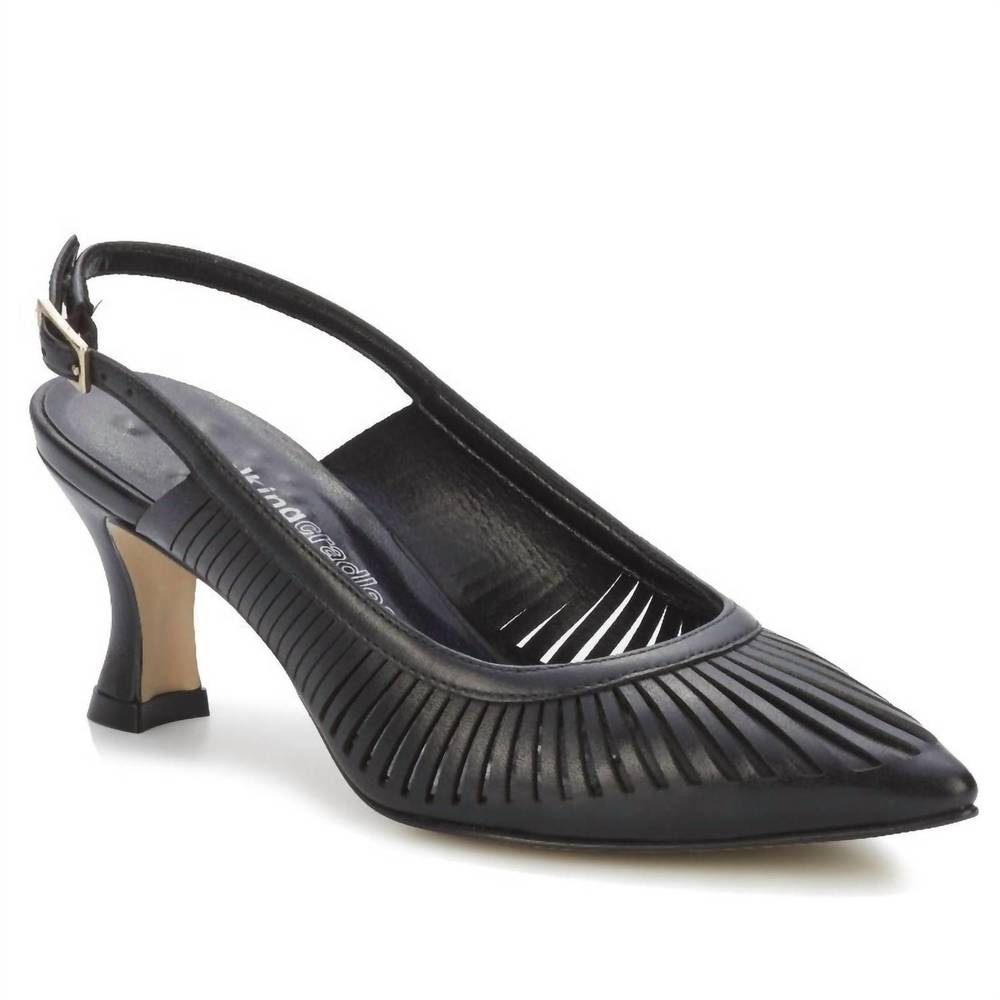 NEW THE WALKING CRADLE CO. women's sawyer pump in black leather